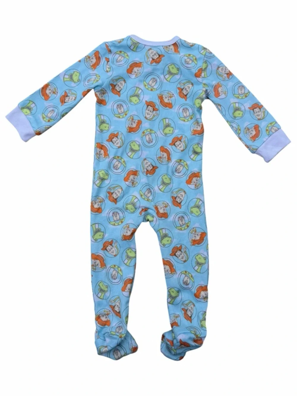 Disney Baby Toy Story Footed Pajama Set Blue 6M Zip Front Sleepwear Disneycore